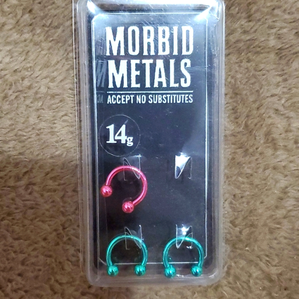 14G piercing set